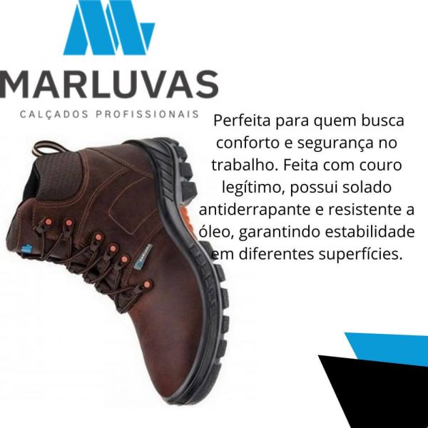 Botina Marrom 75bpr29 N° 41 Marluvas