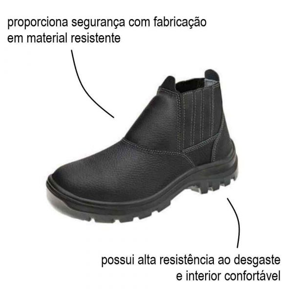 Botina Monodensidade Elástica Nº38 Bico de Plástico Effe  C.A  42.733