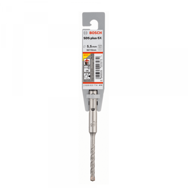 Broca Bosch SDS plus-5X para concreto Ø5,5 x 50 x 110 mm