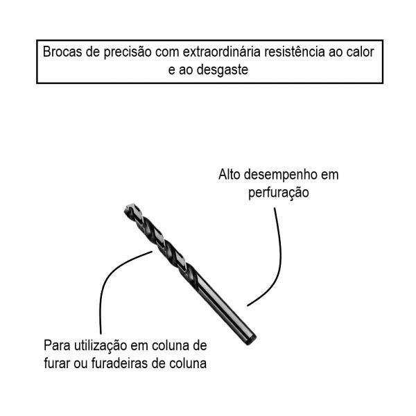 Broca para metal Bosch Aço Rápido HSS-G 13mm