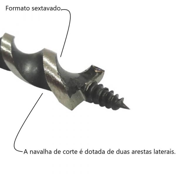 Broca para Parafusar Madeira 1/2