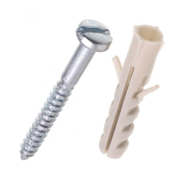 Bucha De Nylon 5cm Com Parafuso Bemfixa