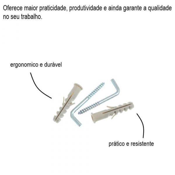 Bucha de Nylon Com Anel e Escapula 5mm Bemfixa