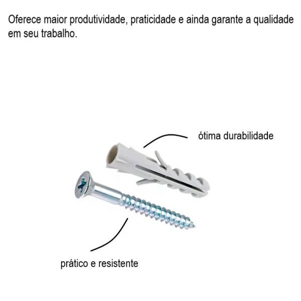 Bucha De Nylon Com Parafuso Cabeça Chata 4mm Bemfixa