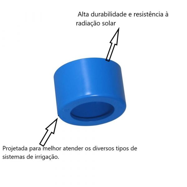 Bucha de Redução Irrigação LF 50 x 35mm Viqua