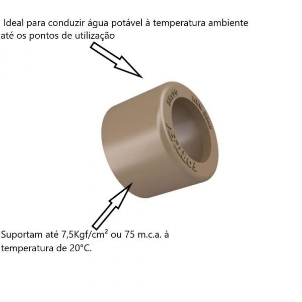 Bucha de Redução Soldável Curta 32 X 25mm Fortlev
