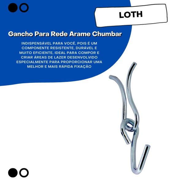 Gancho Para Rede Arame Chumbar Loth