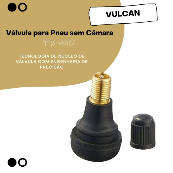 Válvula para Pneu sem Câmara TR-412 Vulcan