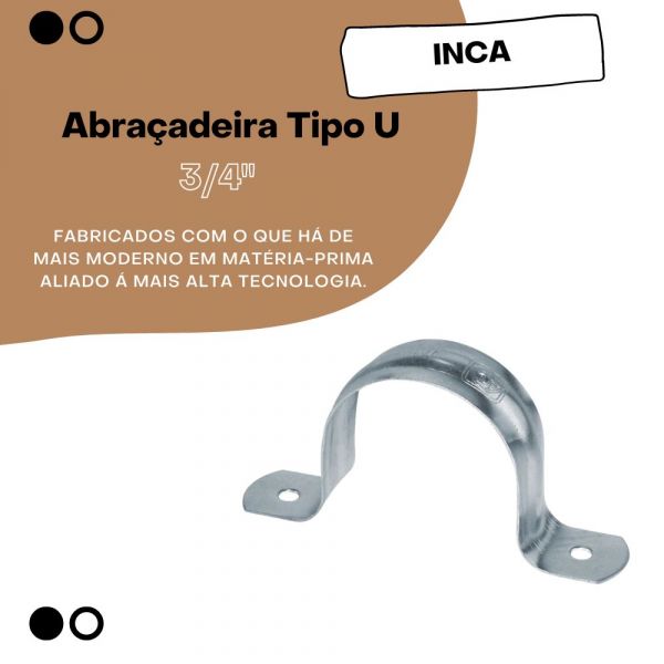 Abraçadeira Tipo U 3/4