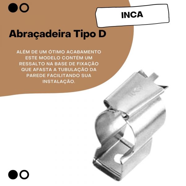 Abraçadeira Tipo D com Cunha 1
