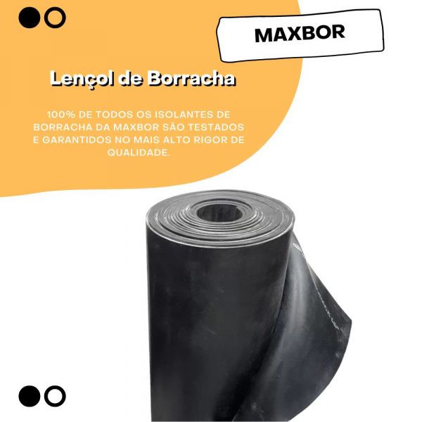 1 Metro de Lençol de Borracha 1,40 X 6,0mm 1 Lona Maxbor