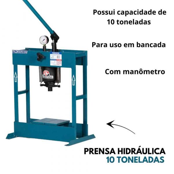 Prensa Hidráulica 10 Toneladas MPH-10 Marcon