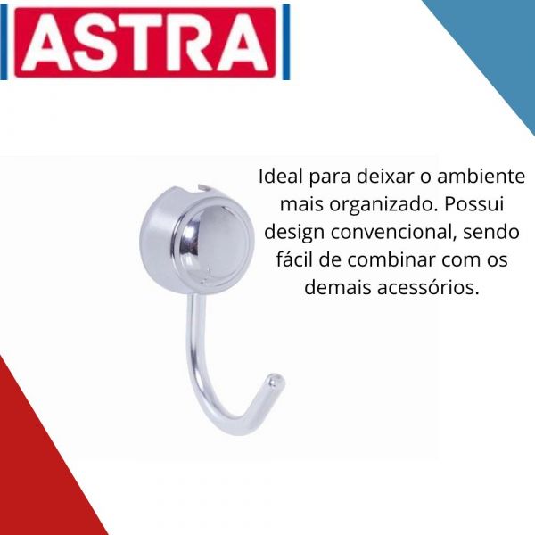 Cabide Gancho Cromado Astra