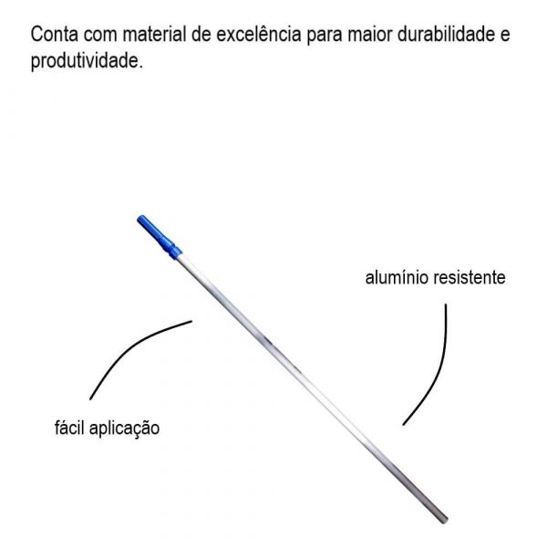 Cabo De Alumínio Estriado Para Peneira 6 Metros Brustec