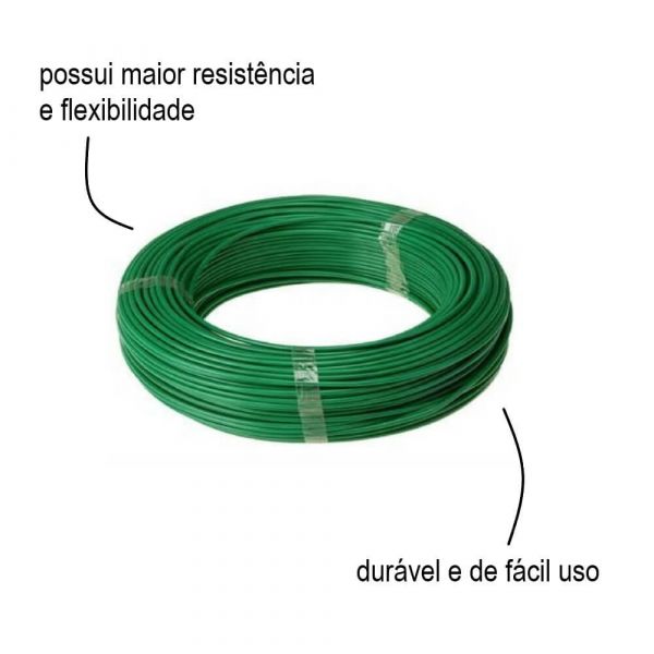 1 Metro Cabo Flexível HEPR 1Kv 16mm Verde Eletrocal