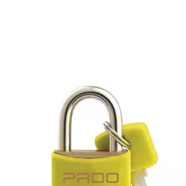 Cadeado Cores 20mm Amarelo Pado