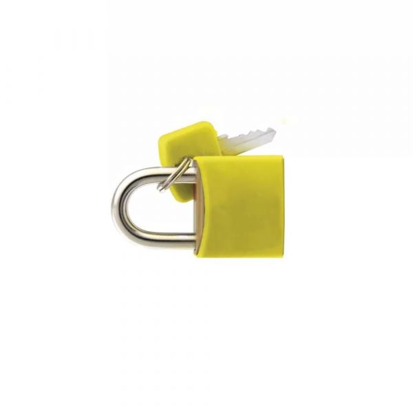 Cadeado Cores 20mm Amarelo Pado