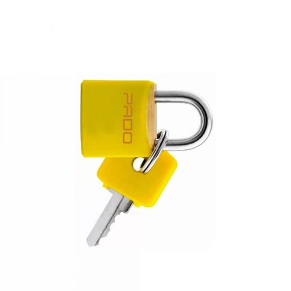 Cadeado Cores 20mm Amarelo Pado