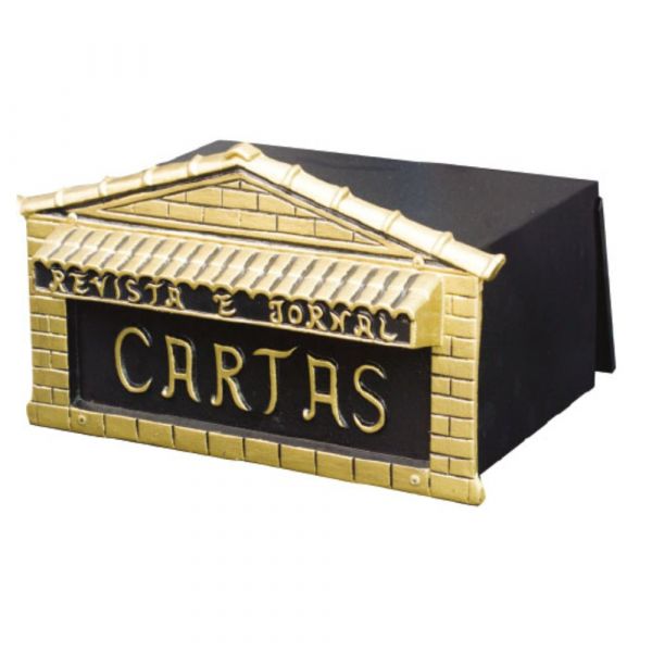 Caixa de Correio de Metal Modelo Jornal Casinha Metalúrgica Dragão