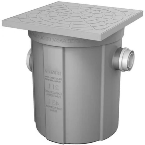 Caixa de Gordura com Cesto 21 Litros Fortlev  