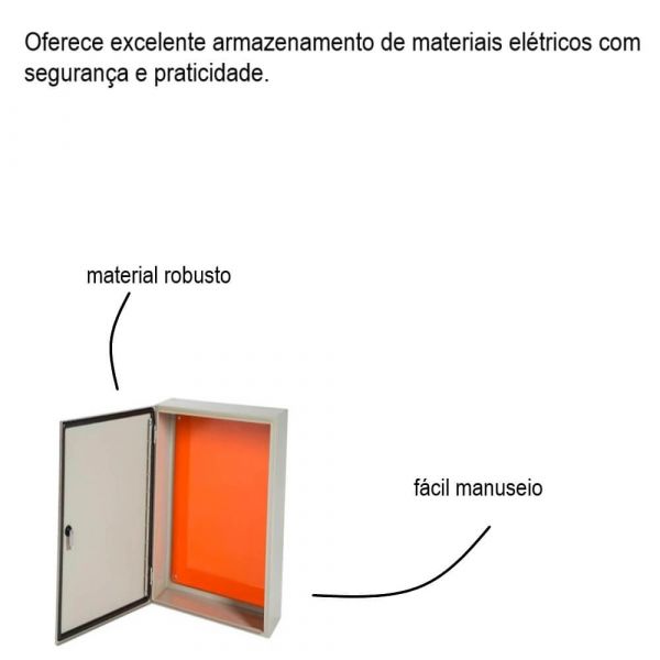 Caixa De Montagem Painel Elétrico 50x40x20cm Lukbox