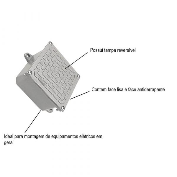  Caixa De Passagem Com Tampa CP-3030 Tramontina 56123004
