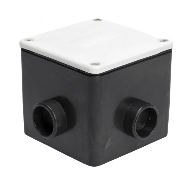 Caixa de Passagem Quadrada com Regulagem Tampa Inox Brustec