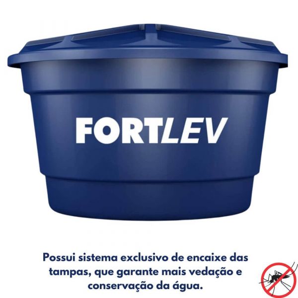 Caixa de Polietileno 310L Com Tampa Fortlev