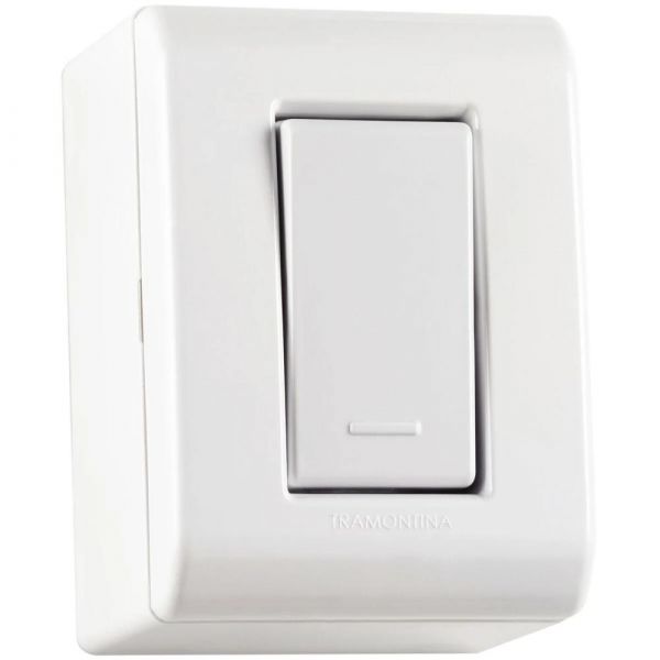 Caixa de Sobrepor com 1 Interruptor Simples 10 A 250 V Tramontina
