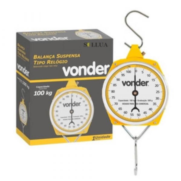 Balança Suspensa Tipo Relógio 25kg Vonder