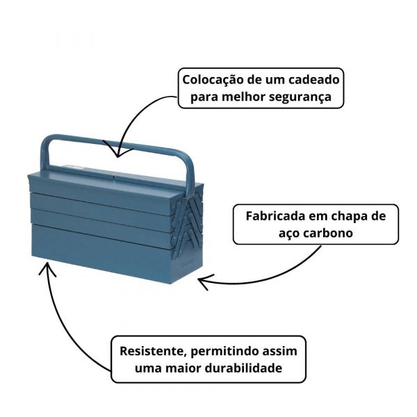 Caixa para Ferramentas com 7 Gavetas 507F Marcon