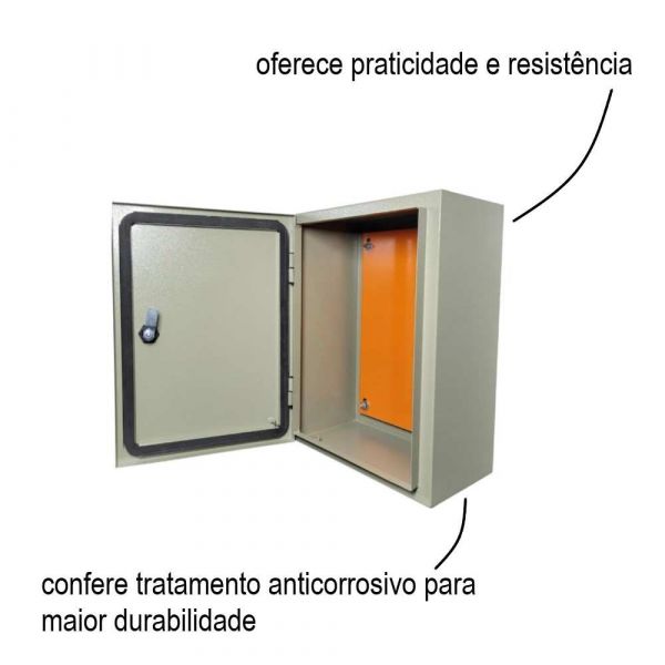 Caixa Para Montagem Elétrico Liso 30x30x20cm Lukbox