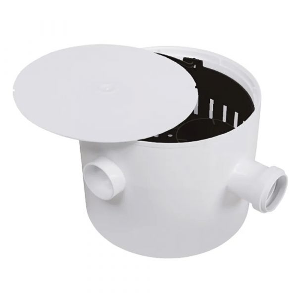 Caixa Sifonada 25x20cm com Cesto e Saída de 50mm Branco CG3/VC Astra