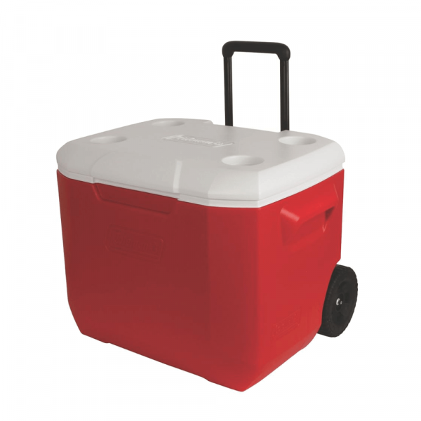 Caixa Térmica 60QT 56,7 Litros Vermelha com Rodas Invicta