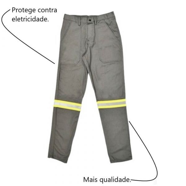 Calça Pijama NR10 Cinza Tamanho G Nexus