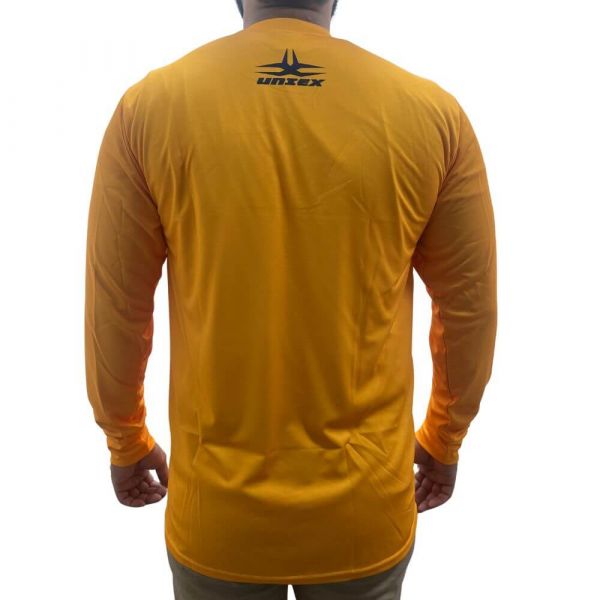 Camisa Térmica Manga Longa Amarela UV 30+ Tamanho M Ferpam Uniex 