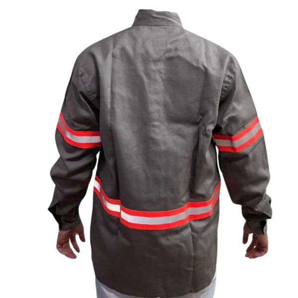 Camisa Unifort com Refletivo NR10 Cinza Tamanho GG Sayro