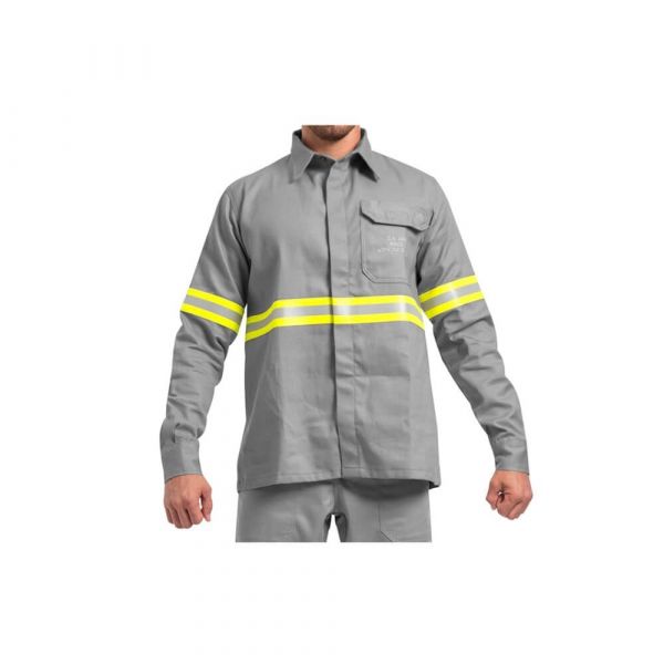 Camisa Unifort Cor Cinza NR10 Tamanho GG Protefer