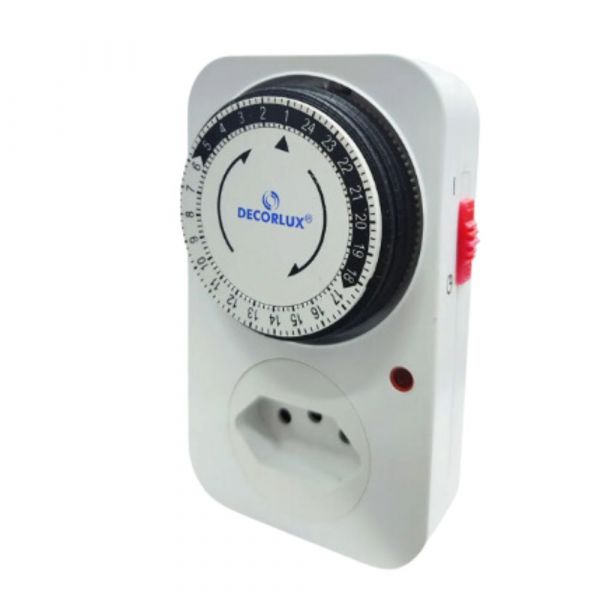 Temporizador Analógico 240V 10A Bivolt Decorlux