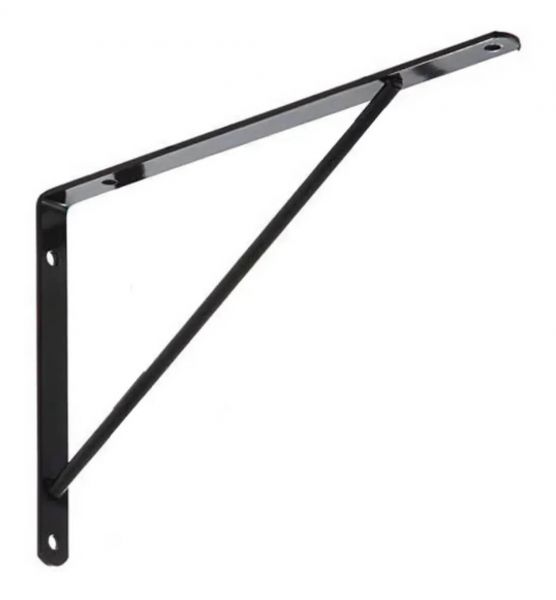 Cantoneira De Ferro Leve Preta 40cm Presto