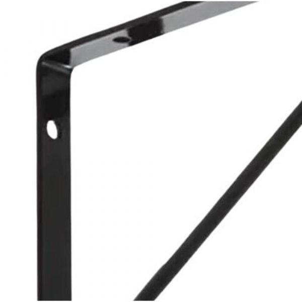 Cantoneira Ferro Preta 15cm Hayner