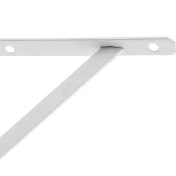 Cantoneira Mão Francesa Branca Ferro Leve 15cm Hayner