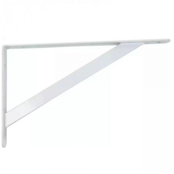 Cantoneira Mão Francesa Branca Ferro Leve 15cm Hayner