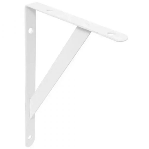 Cantoneira Mão Francesa Branca Ferro Leve 15cm Hayner