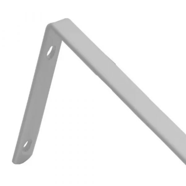 Cantoneira Ferro Invertida Branca 20 cm Hayner