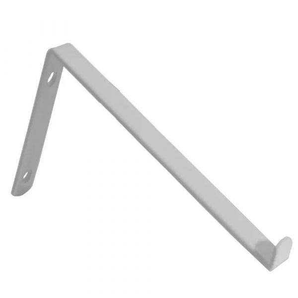 Cantoneira Ferro Invertida Branca 25 cm Hayner