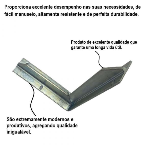 Cantoneira Reforçada 30cm Galvanizado JG Industria