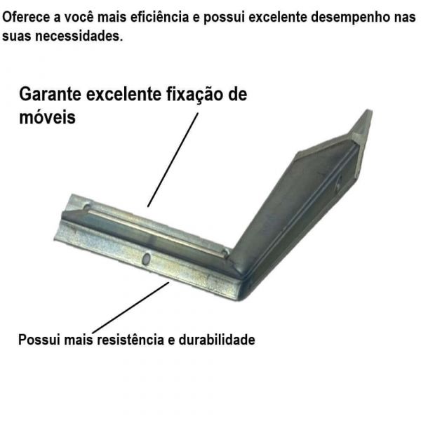 Cantoneira Reforçada 20cm Galvanizado JG Industria