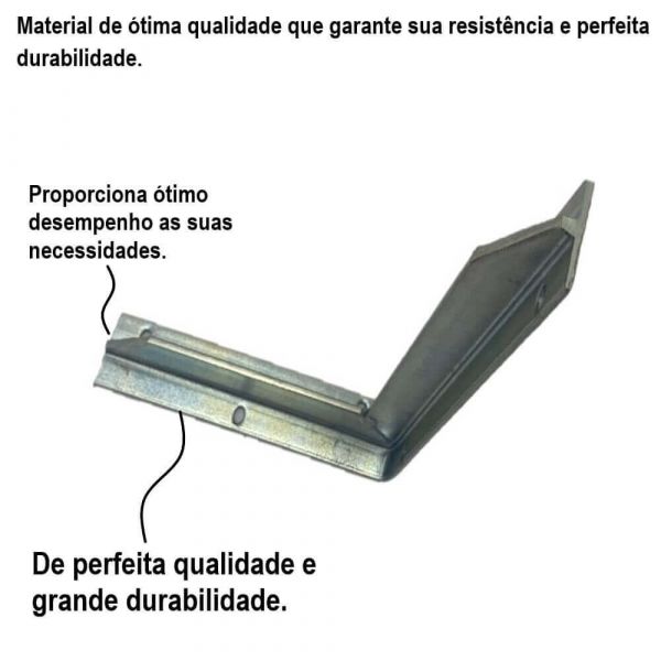 Cantoneira Reforçada 40cm Galvanizado JG Industria