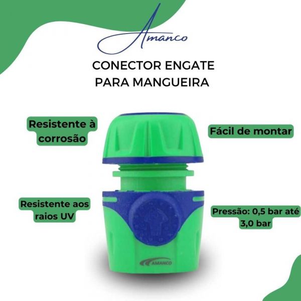 Conector Engate Rápido para Mangueira 1/2